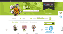 Desktop Screenshot of megflowers.com